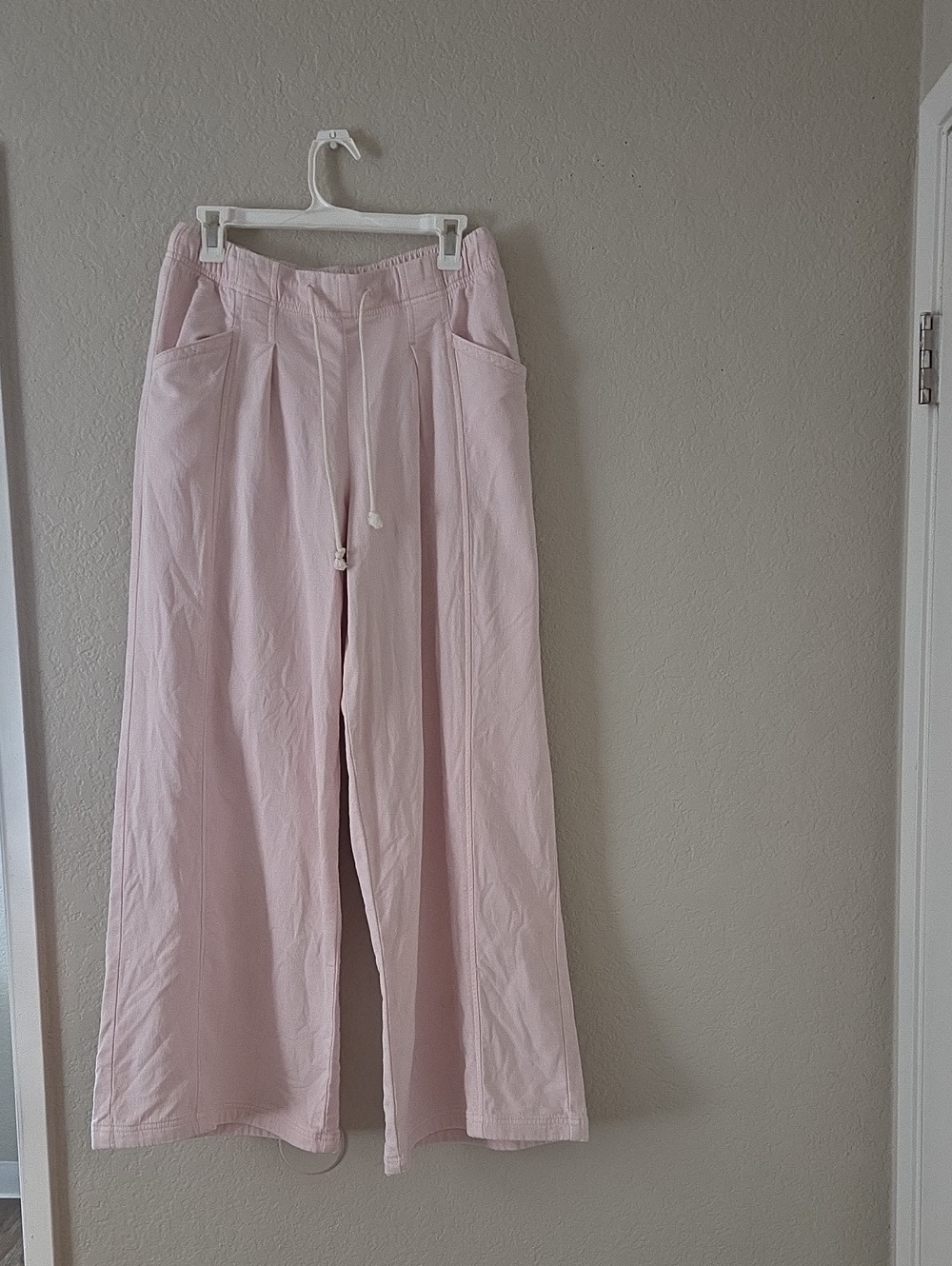 Aerie Women's Wide-Leg Drawstring Pants - Light Pink